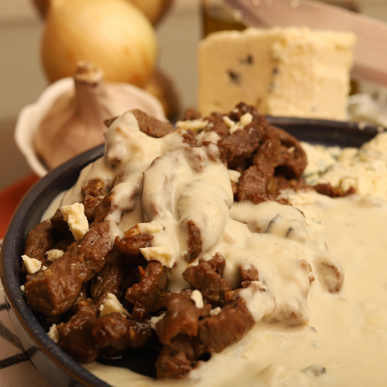 file ao molho gorgonzola
